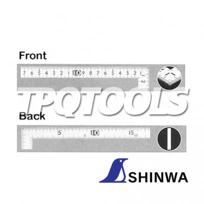 12476 ฉากเหล็ก 15 x 30 ซม. SHINWA Steel Small Carpenter&#039;s Square