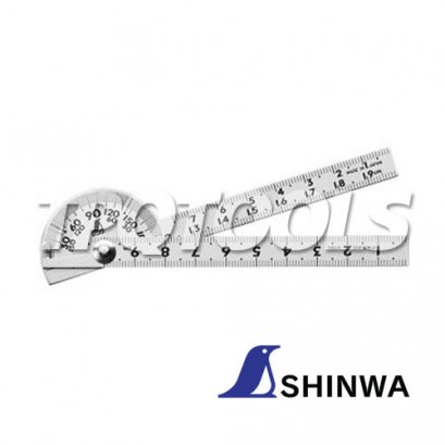 H-1550 (62987) โปรแทรกเตอร์ Diameter 40 mm SHINWA HC Mini Protractor