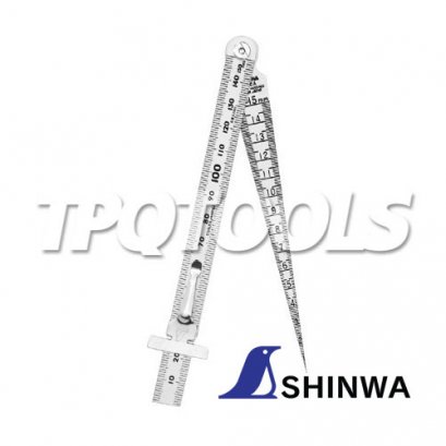 62612 เตเปอร์เกจ 1 - 15 มม. SHINWA Taper gauge with straight ruler