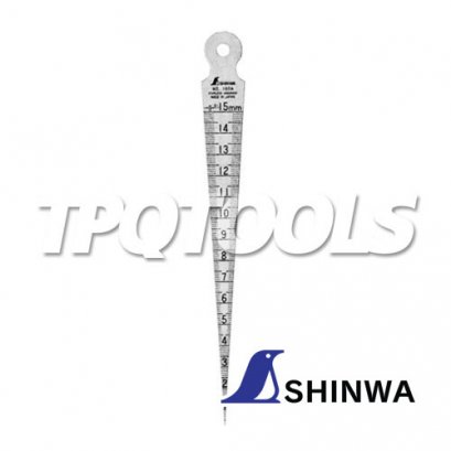 62600 เตเปอร์เกจ 1 ~ 15 มม. SHINWA Taper Gauge in metal case