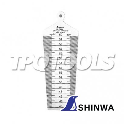 62615 เตเปอร์เกจ 45 ~ 60 มม. SHINWA Taper Gauge in metal case