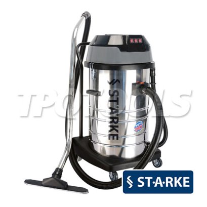 SK-580 (580) เครื่องดูดฝุ่น-ดูดน้ำอุตสาหกรรม 80 ลิตร 3000 วัตต์ (3 มอเตอร์ + 1000W/220V) STARKE เหมาะสำหรับงานเบา-งานหนัก