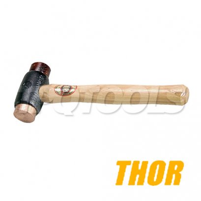 03-222 ค้อนทองแดงข้าง-หนังข้างด้ามไม้ 11.1/2 ปอนด์ THOR Copper Rawhide Hammer