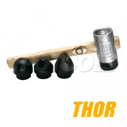 09-616 ค้อนยางชุดด้ามไม้ 1.1/2 ปอนด์ THOR Thorlite Soft Faced Hammer Set