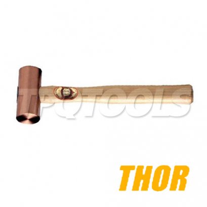 24-5715 ค้อนทองแดงล้วนด้ามไม้ 16 ปอนด์ THOR Round Solid Copper Mallets with Wood Handles