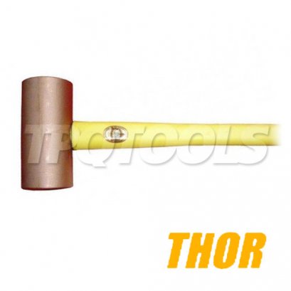 24-5715G ค้อนทองแดงล้วนด้ามไฟเบอร์กลาส 16 ปอนด์ THOR Round Solid Copper Mallets with Fiberglass Handles