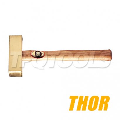 27-42000 ค้อนทองเหลืองด้ามไม้ 2000 กรัม THOR Square Brass Mallets