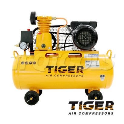 TGA1-36M ปั๊มลมสายพาน ถังลม 36 ลิตร 1/4 HP มอเตอร์ 1 HP 220V ไทเกอร์ TIGER