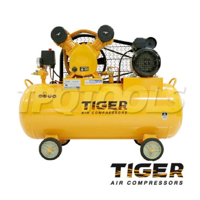 TGA2-58M ปั๊มลมสายพาน ถังลม 58 ลิตร 1/2 HP มอเตอร์ 1.5 HP 220V ไทเกอร์ TIGER