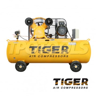 TGA22-150M ปั๊มลมสายพาน ถังลม 150 ลิตร 2 HP มอเตอร์ 3 HP 220V ไทเกอร์ TIGER