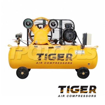 TGA25-150M ปั๊มลมสายพาน ถังลม 150 ลิตร 5 HP มอเตอร์ 5.5 HP 380V ไทเกอร์ TIGER