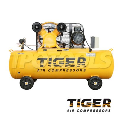 TGA25-270M ปั๊มลมสายพาน ถังลม 270 ลิตร 5 HP มอเตอร์ 5.5 HP 380V ไทเกอร์ TIGER