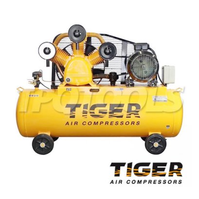 TGA315-340M ปั๊มลมสายพาน ถังลม 340 ลิตร 15 HP มอเตอร์ 15 HP 380V ไทเกอร์ TIGER