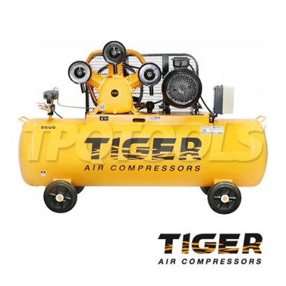 TGA375-270M ปั๊มลมสายพาน ถังลม 270 ลิตร 7.5 HP มอเตอร์ 7.5 HP 380V ไทเกอร์ TIGER