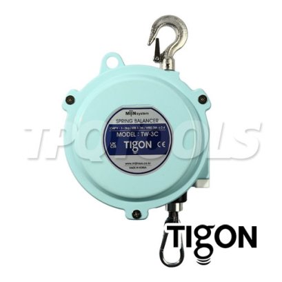 TIGON รอกแขวนแบบสปริง รุ่น TW-9C รับน้ำหนักได้ 4.5-9 กก. ช่วงดึงใช้งาน 1.6 ม. บาลานเซอร์คุณภาพสูง ผลิตจากเกาหลี (ไทกอน)