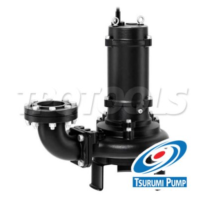 "TSURUMI" 100BN415 ปั๊มแช่สูบน้ำเสียชนิดใบพัดบดขยะ ท่อ 4 นิ้ว 20 แรงม้า ส่งสูง 30-13 เมตร 380V เหมาะสำหรับน้ำเสียของแข็ง หรือวัสดุเส้นใย