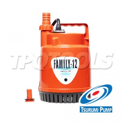 FAMILY-12 SEA ปั๊มแช่ ท่อส่ง 1 นิ้ว ส่งสูง MAX. 6 เมตร 100kW 1 เฟส 220V FAMILY TSURUMI PUMP