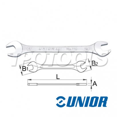 ประแจปากตายชุบขาวปัดเงา รุ่น 110/1 (mm)