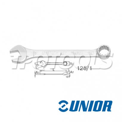 ประแจแหวนข้างปากตายตัวสั้น รุ่น 125/1 (mm)