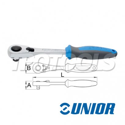 ด้ามฟรีกดปุ่ม 75 ฟัน ขนาด 1/2&quot; 190.1/1ABI