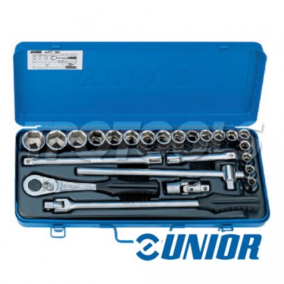 บล็อกชุด 24 ชิ้นในกล่องเหล็ก ขนาด 1/2&quot; รุ่น 190-12P24, 190-6P24