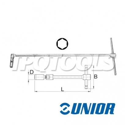 บล็อกตัวทีหัวพับด้ามเลื่อน รุ่น 194/2