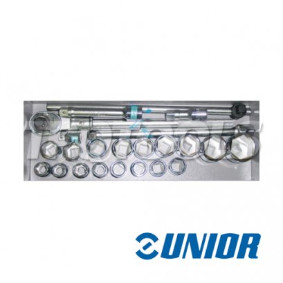 บล็อกชุดในกล่องเหล็ก ขนาด 3/4&quot; รุ่น 197-S23