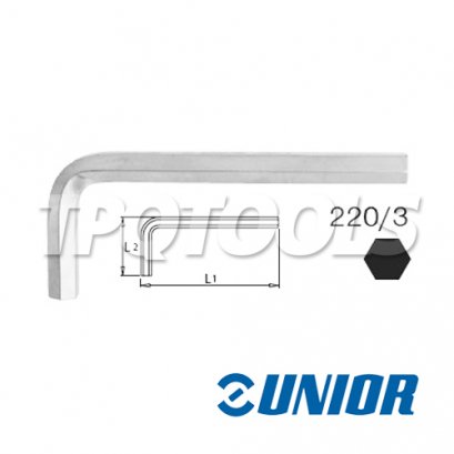ประแจแอล 6P ชุบขาว รุ่น 220/3