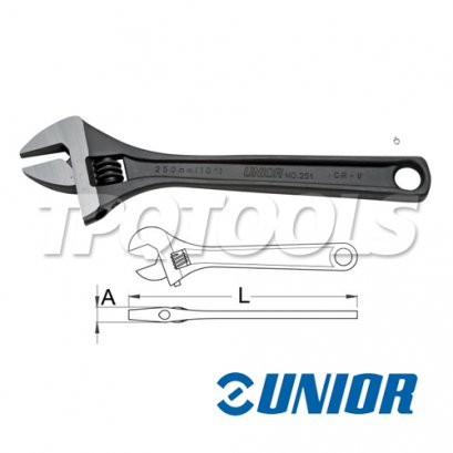 ประแจเลื่อนชุบดำรุ่น 251/4