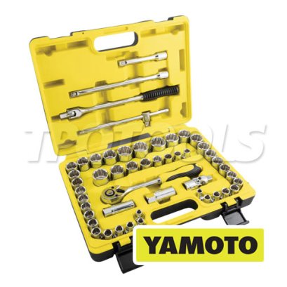 YMT-582-9320K บล็อกชุด 50 ตัวชุด SQ.DR.1/2&quot; ลูกบล็อก 8-32 มม., 5/16-1.1/4 นิ้ว  YAMOTO