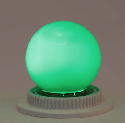 หลอดปิงปองสีเขียว 1 วัตต์ E27 LED Round Green 1w E27 