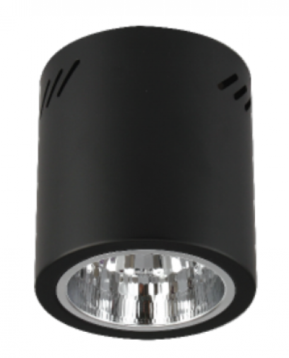 โคมดาวน์ไลท์ สำหรับติดลอย โคมใส่หลอด โคมลายเพชร Downlight Surface Mouted EL-06001 6 inch Black Diamond