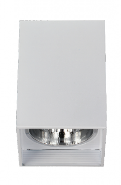โคมดาวน์ไลท์ สำหรับติดลอย โคมใส่หลอด โคมลายเพชร Downlight Surface Mouted EL-06002 6 inch Square White Diamond
