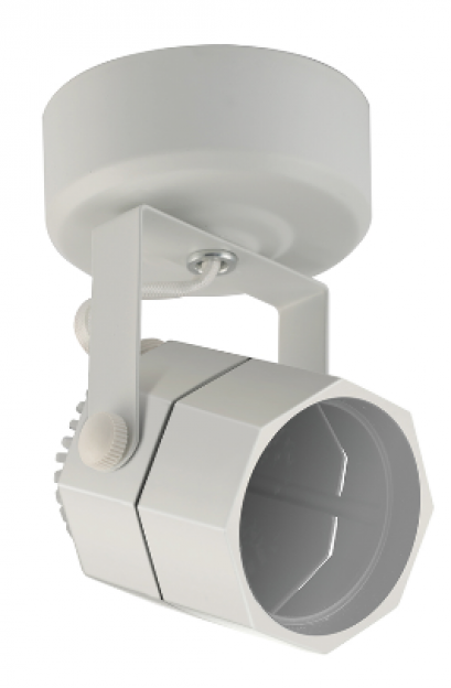 โคมติดลอย แอลอีดี โคมประหยัดไฟ 8 เหลี่ยม สีขาว สำหรับใส่หลอดแอลอีดี โคมใส่หลอด  Tracklight Surface Mounted Octagon/White for MR16 GU5.3