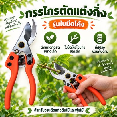 กรรไกรแต่งสวน มีให้เลือก 2 รุ่น ทั้งตัดแต่งกิ่ง ทนและแข็งแรง