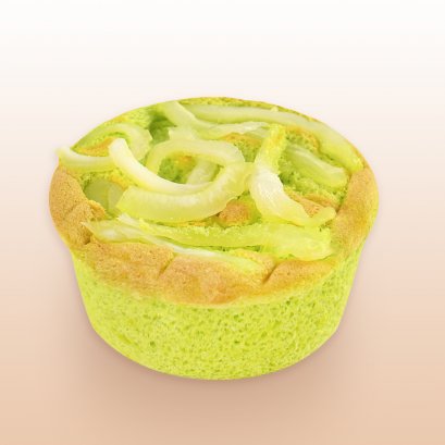 มาม่อนเค้กใบเตยหน้ามะพร้าวอ่อน