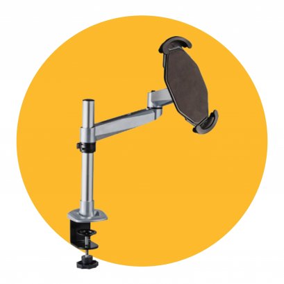 แขนจับจอแบบสวิง + ตัวยึดแท็บเล็ต