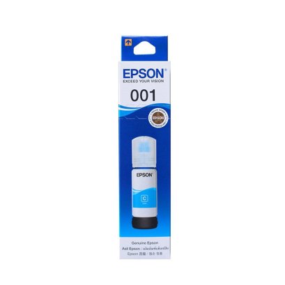 Epson T03Y200 (001) Cyan น้ำหมึกเติมแบบขวด สีฟ้า (70 ml.) ของแท้ รับประกันศูนย์