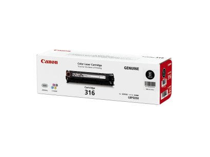 Canon Cartridge-316 BK Black ตลับหมึกโทนเนอร์ (สีดำ) ของแท้ ประกันศูนย์
