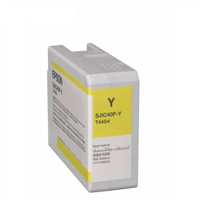 ตลับหมึกสี Epson C13t44g400 (SJIC40P-Y)  Yellow Ink Cartridge (สีเหลือง) For C6050, C6550 ของแท้ ประกันศูนย์