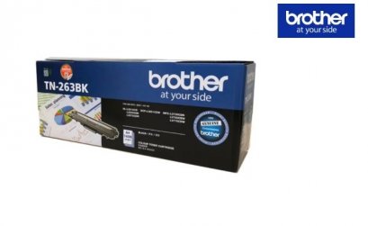 BROTHER-TN-263BK หมึกพิมพ์เลเซอร์โทนเนอร์สีดำ รับประกันศูนย์บริการของแท้แน่นอน