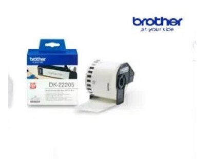 BTH-DK-22205Con Tape, 62 x 30.48 m, Black-Whiteเทปกระดาษต่อเนื่องขนาด 62 มม x 30.48 เมตร พื้นสีขาว อักษร สีดำ