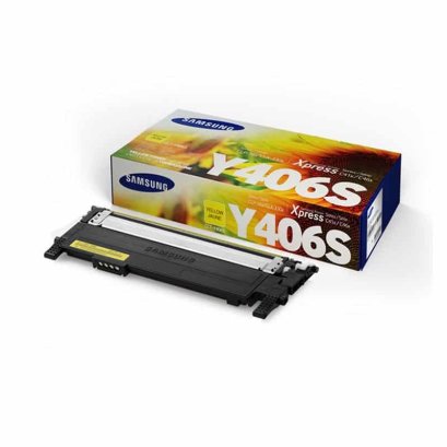 Samsung CLT-Y406S Yellow ตลับหมึกโทนเนอร์ (สีเหลือง) ของแท้ รับประกันศูนย์ (SU464A)