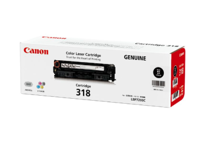 Canon Cartridge-318 BK Black ตลับหมึกโทนเนอร์ (สีดำ) ของแท้ ประกันศูนย์