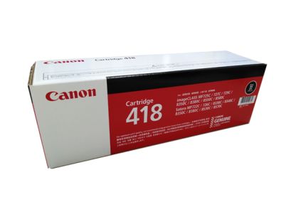 Canon Cartridge-418 BK Black ตลับหมึกโทนเนอร์ (สีดำ) ของแท้ ประกันศูนย์