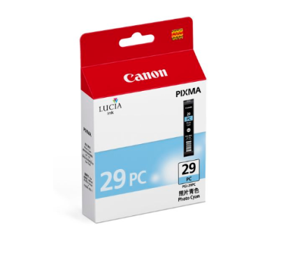 Canon PGI-29 PC Photo Cyan ตลับหมึกอิงค์เจ็ท (สีฟ้าโฟโต้) ของแท้ รับประกันศูนย์