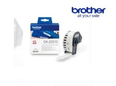 BTH-DK-22210Con Tape, 29 x 30.48 m, Black-Whiteเทปกระดาษต่อเนื่องขนาด 29 มม x 30.48 เมตร พื้นสีขาว อักษร สีดำ