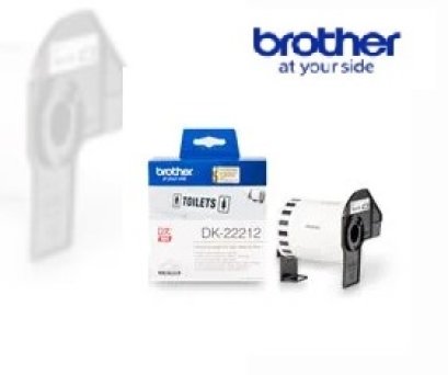 BTH-DK-22212Con Tape, 62 x 15.24 m, Black-Whiteเทปฟิล์มต่อเนื่องขนาด 62 มม x 15.24 เมตร พื้นสีขาว อักษร สีดำ