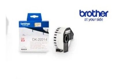 BTH-DK-22214Con Tape, 12 x 30.48 m, Black-Whiteเทปกระดาษต่อเนื่องขนาด 12 มม x 30.48 เมตร พื้นสีขาว อักษร สีดำ