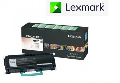 LEXMARK E260A11P (3.5K) หมึกพิมพ์เลเซอร์โทนเนอร์สีดำ รับประกันศูนย์บริการของแท้แน่นอน